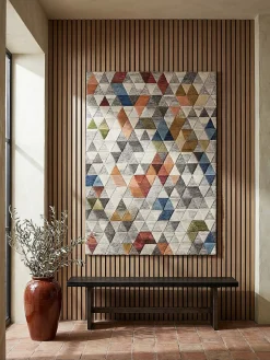 Wollteppich schmutzabweisend Bunt 120 x 170 cm - ESK | Kadima Design