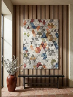 Wollteppich schmutzabweisend Bunt 120 x 170 cm - ESK | Kadima Design