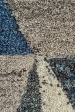 Wollteppich strapazierfähig Blau 120 x 170 cm - ESK | Kadima Design
