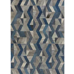 Wollteppich strapazierfähig Blau 120 x 170 cm - ESK | Kadima Design