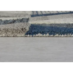 Wollteppich strapazierfähig Blau 120 x 170 cm - ESK | Kadima Design